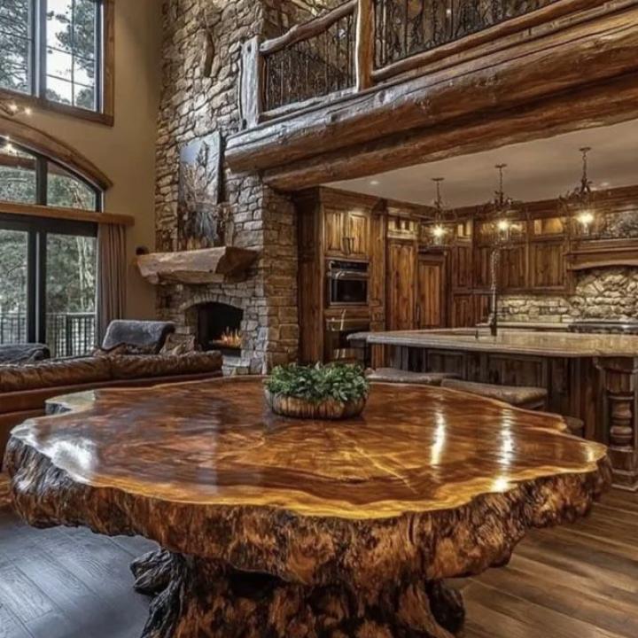 Handcrafted dining table